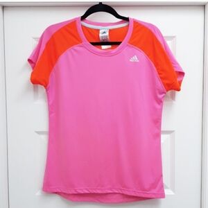 Adidas Neon Pink & Orange Tee